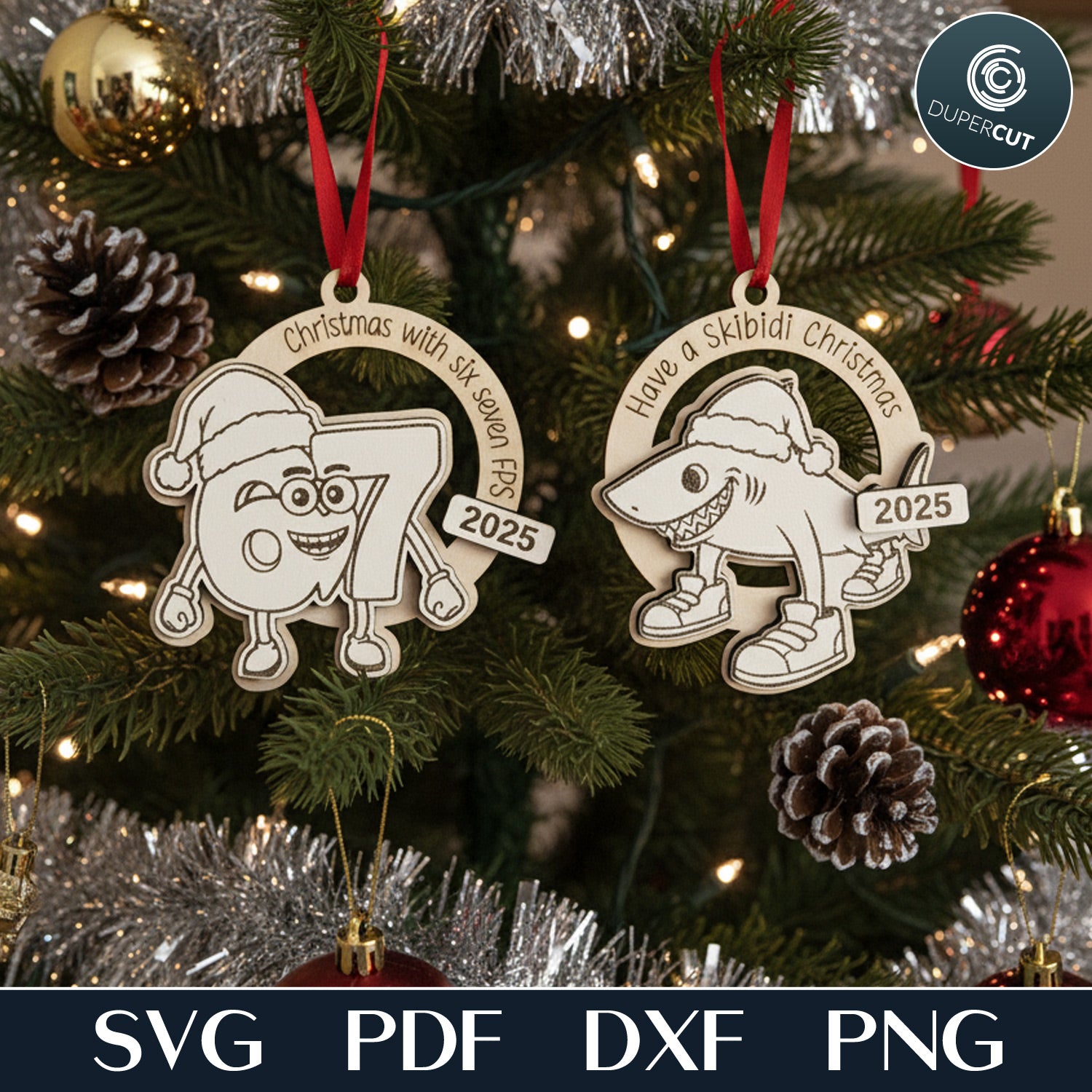 9 DESIGNS: Italian Brainrot Ornaments - SVG / DXF – DuperCut