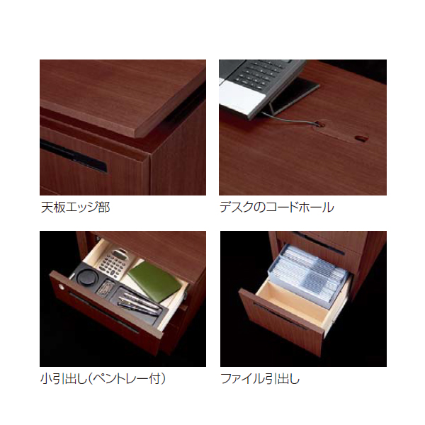 内田洋行 内田洋行 役員用家具 EDファニチュア MWシリーズ 両袖デスク