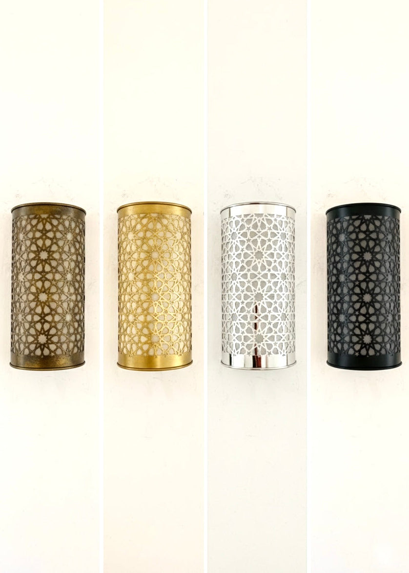 Set of 2 Traditional Moroccan Brass Wall Sconces – Edken Lights Ltd