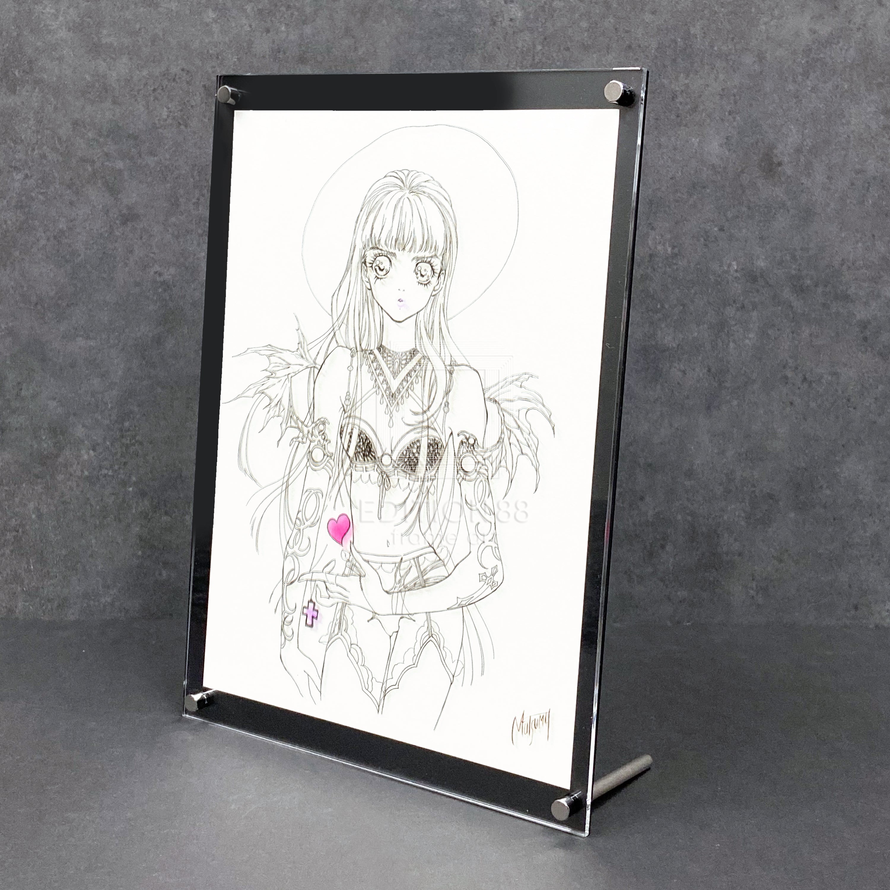 88グラフ アクリル「彩」/いのまたむつみ（複製サイン入り）