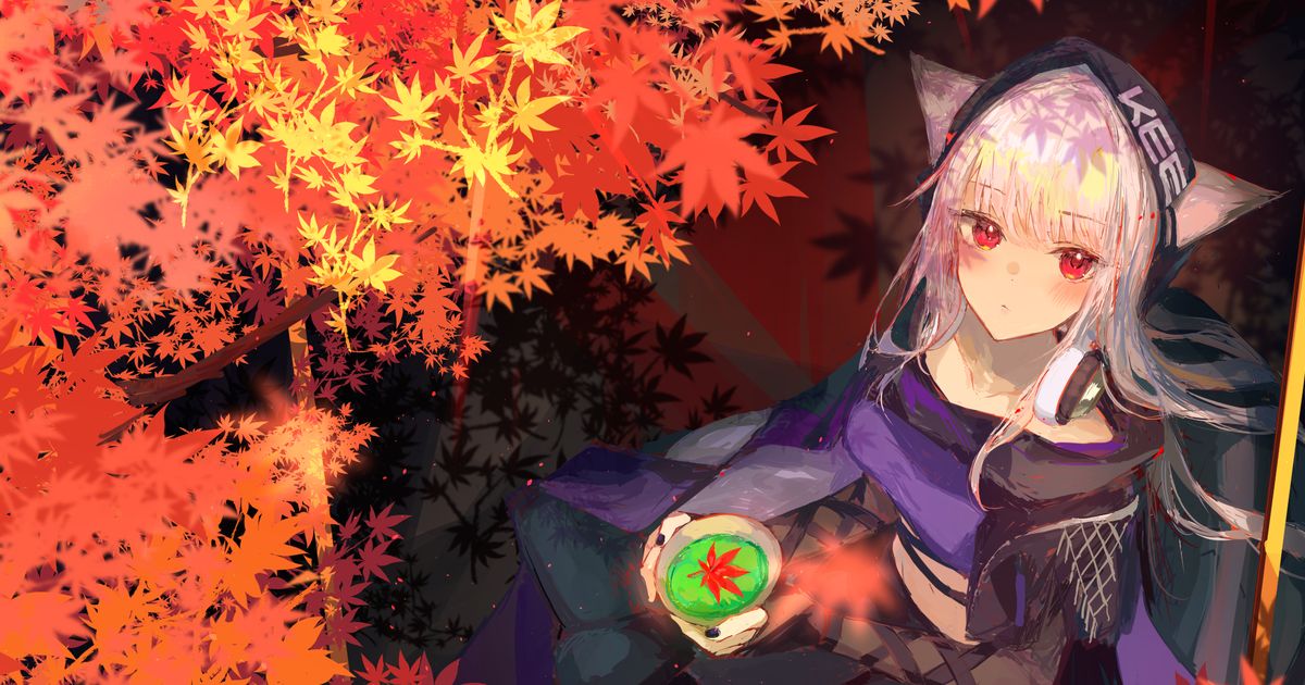 紅葉（もみじ）を描いたイラスト特集