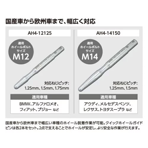 KTC ATH404 クイック ホイール ガイドピンセット 適応ホイール ボルト