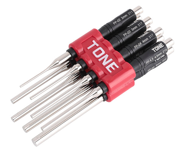 TONE ピンポンチセット ビニールパック入り 8点セット (PP800P