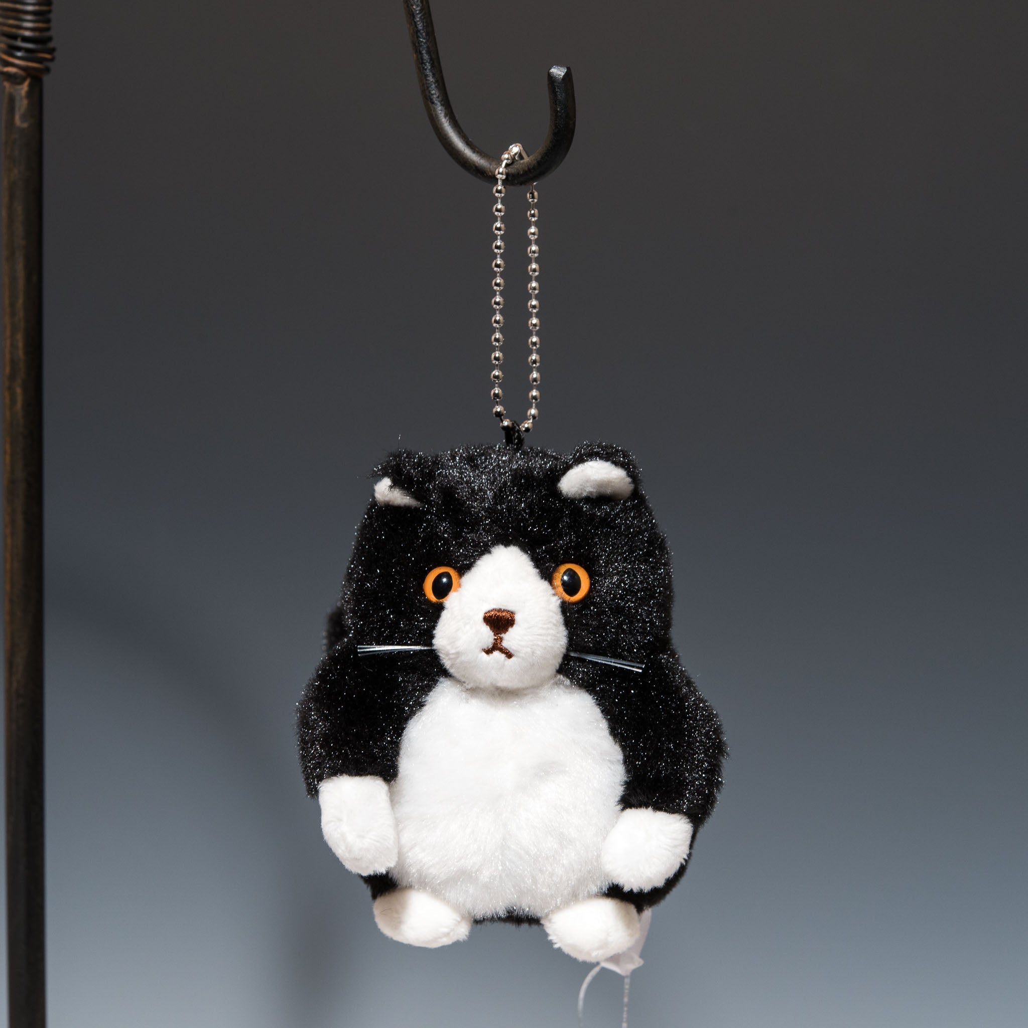 オリエンタルトーイ ぬいぐるみ 黒猫 こてつ ボールチェーン HF-100