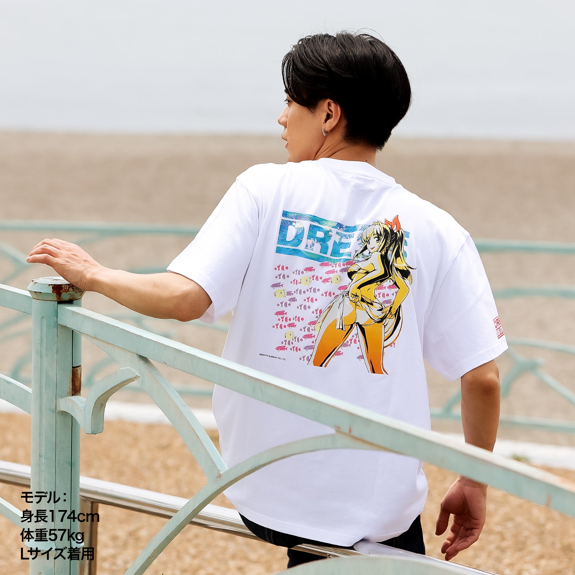 残りわずか/Sサイズのみ】DRESS×海物語 マリンちゃんTシャツ