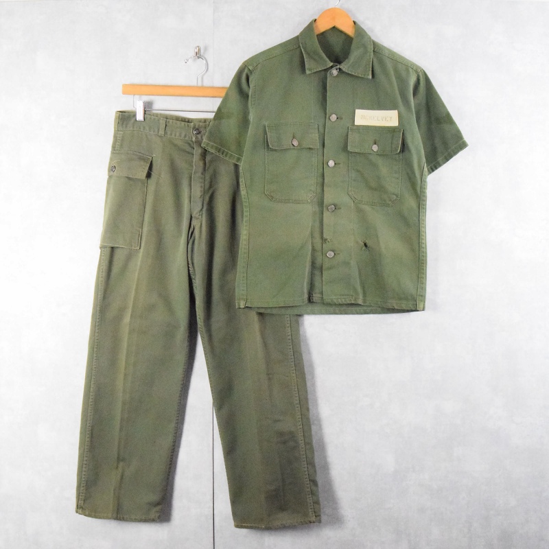 40年代 40s アメリカ軍 米軍 ミリタリー カーキ セットアップ カーゴ