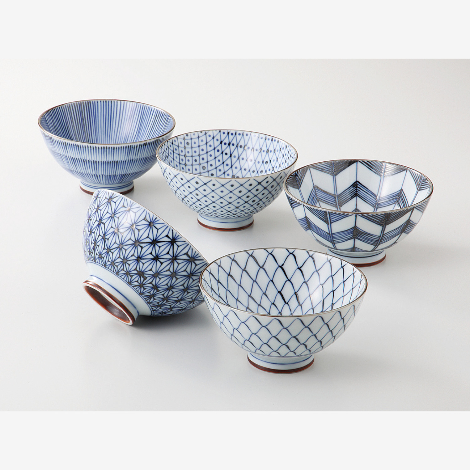 Price Gift｜古染絵変り 楕円取鉢揃｜西海陶器 | SAIKAI B-SHOP｜西海