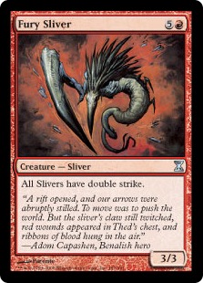 憤怒スリヴァー/Fury Sliver》[TSP] 赤U | 日本最大級 MTG通販サイト