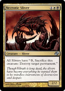壊死スリヴァー/Necrotic Sliver》[PLC] 金U | 日本最大級 MTG通販