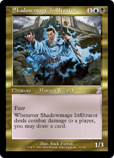 □旧枠□《影魔道士の浸透者/Shadowmage Infiltrator》[TSB] 金R