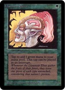 ラノワールのエルフ/Llanowar Elves》[LEA] 緑C | 日本最大級 MTG通販