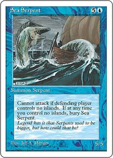 大海蛇/Sea Serpent》[LEA] 青C | 日本最大級 MTG通販サイト「晴れる屋」