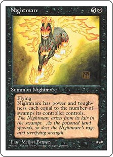 買取：《夢魔/Nightmare》[LEA] 黒R | 日本最大級 MTG通販サイト