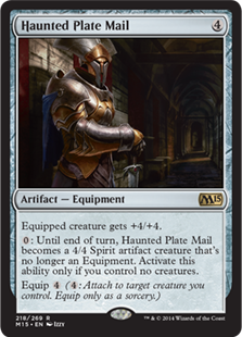 憑依された板金鎧/Haunted Plate Mail》[M14] 茶R | 日本最大級 MTG