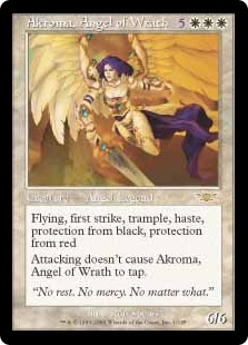 Foil】□旧枠□《怒りの天使アクローマ/Akroma, Angel of Wrath》[TSB