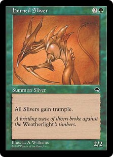 有角スリヴァー/Horned Sliver》[TMP] 緑U | 日本最大級 MTG通販サイト