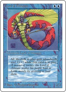 Foil】《アトランティスの王/Lord of Atlantis》 (ジャッジ褒賞)[流星