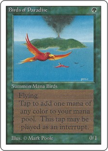 Foil】(336)□旧枠□《極楽鳥/Birds of Paradise》[DMR-BF] 緑R | 日本