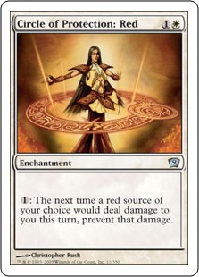赤の防御円/Circle of Protection: Red》[9ED] 白U | 日本最大級 MTG