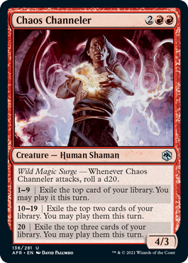 136)《混沌の媒介者/Chaos Channeler》[AFR] 赤U | 日本最大級 MTG通販