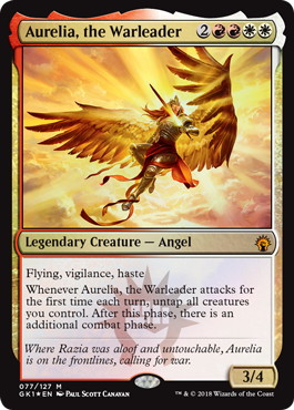 Foil】《戦導者オレリア/Aurelia, the Warleader》[GK1-RW] 金R | 日本