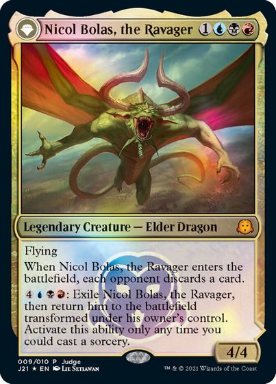 破滅の龍、ニコル・ボーラス/Nicol Bolas, the Ravager》/《覚醒の龍