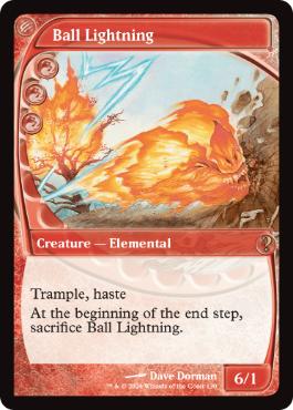 Foil】《ボール・ライトニング/Ball Lightning》(ジャッジ褒賞)[DCI