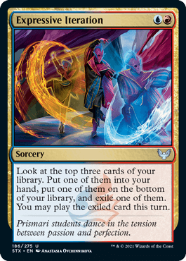 186)《表現の反復/Expressive Iteration》[STX] 金U | 日本最大級 MTG