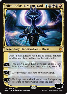 □絵違い□《龍神、ニコル・ボーラス/Nicol Bolas, Dragon-God》[WAR