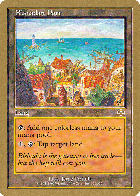 金枠】《リシャーダの港/Rishadan Port》[WC00] 土地 Jon Finkel