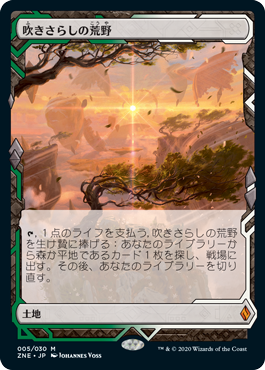 440)□旧枠□《吹きさらしの荒野/Windswept Heath》[MH3-BF] 土地R