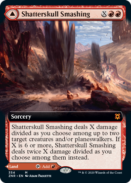 161)《髑髏砕きの一撃/Shatterskull Smashing》/《鎚の山道、髑髏砕き