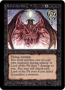 奈落の王/Lord of the Pit》[LEA] 黒R | 日本最大級 MTG通販サイト