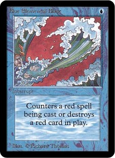 青霊破/Blue Elemental Blast》[4ED] 青C | 日本最大級 MTG通販サイト