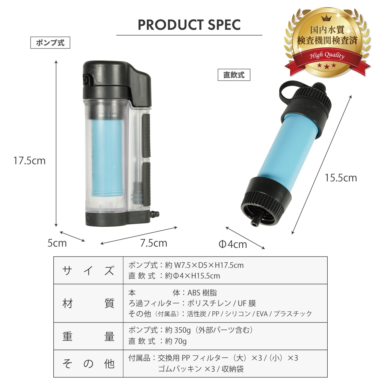 防災】非常用 携帯浄水器｜FUTURE FOX – FUTURE FOX-OUTDOOR