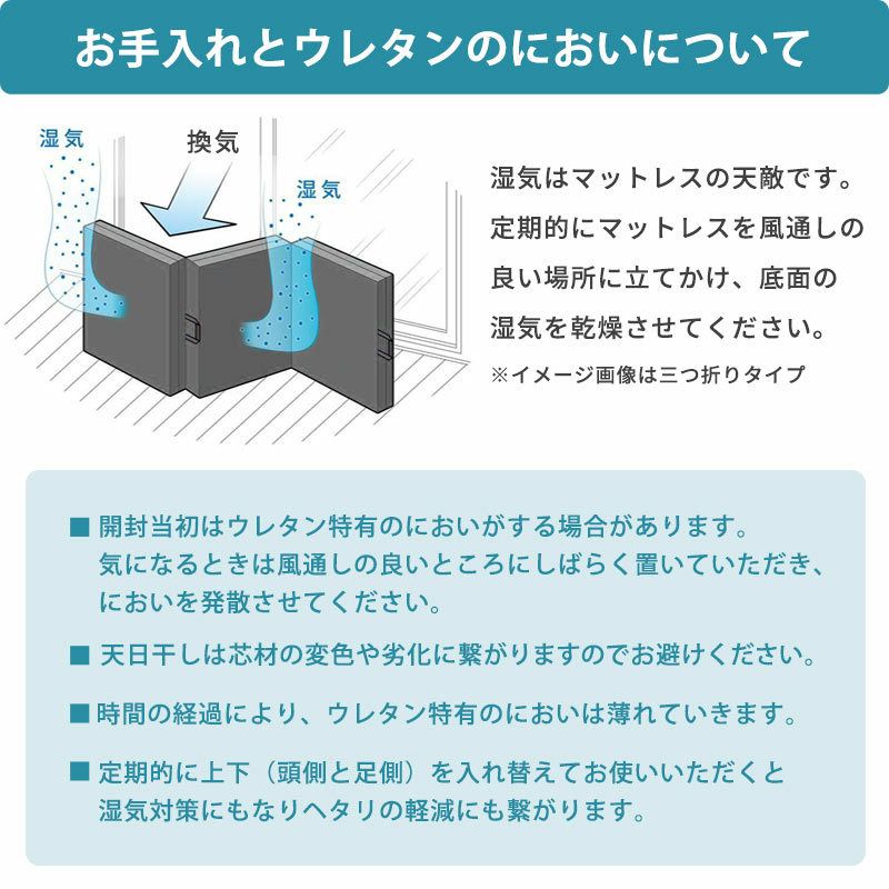 西川 Afit（アフィット） シングル 三つ折り マットレス 折りたたみ