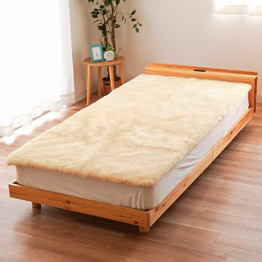 完売】ロマンス小杉 ムートンシーツ シングル 約100×200cm 敷き毛布