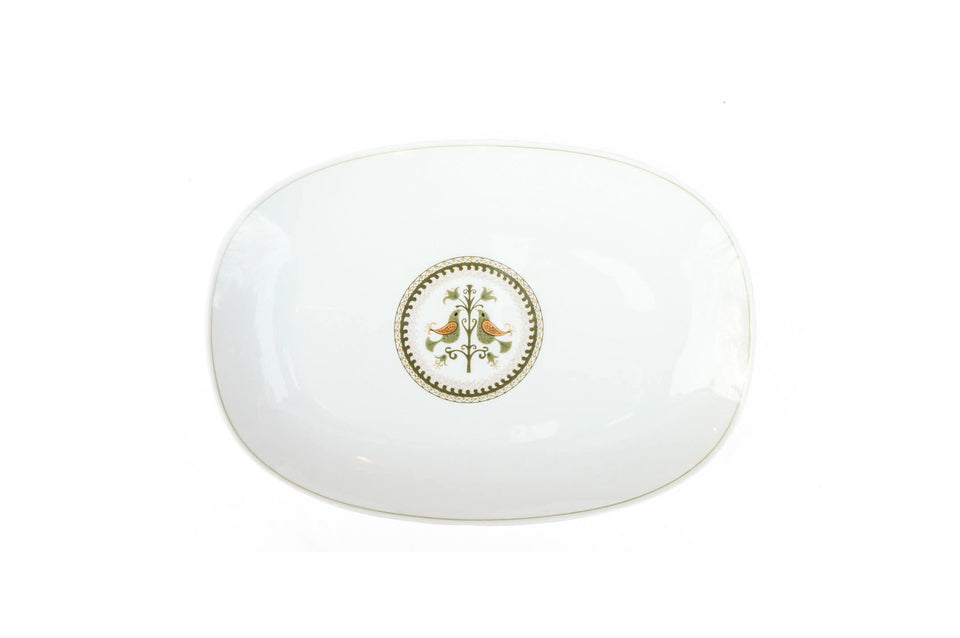 Vintage Noritake Oval Plate Hermitage U.S. Pattern/ノリタケ