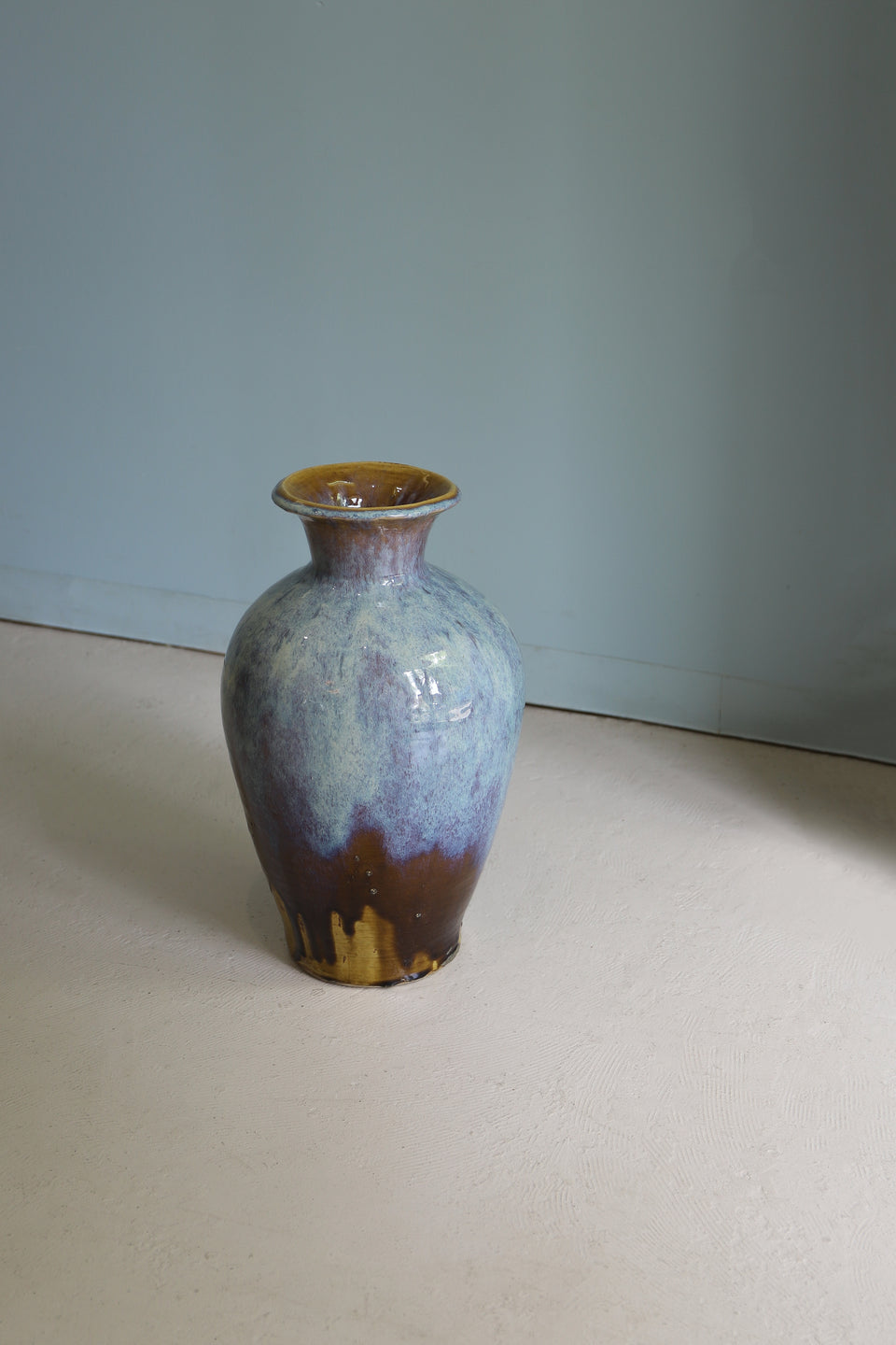 大きな花瓶 フラワーベース 焼き物 陶芸 インテリア/Japanese Ceramic