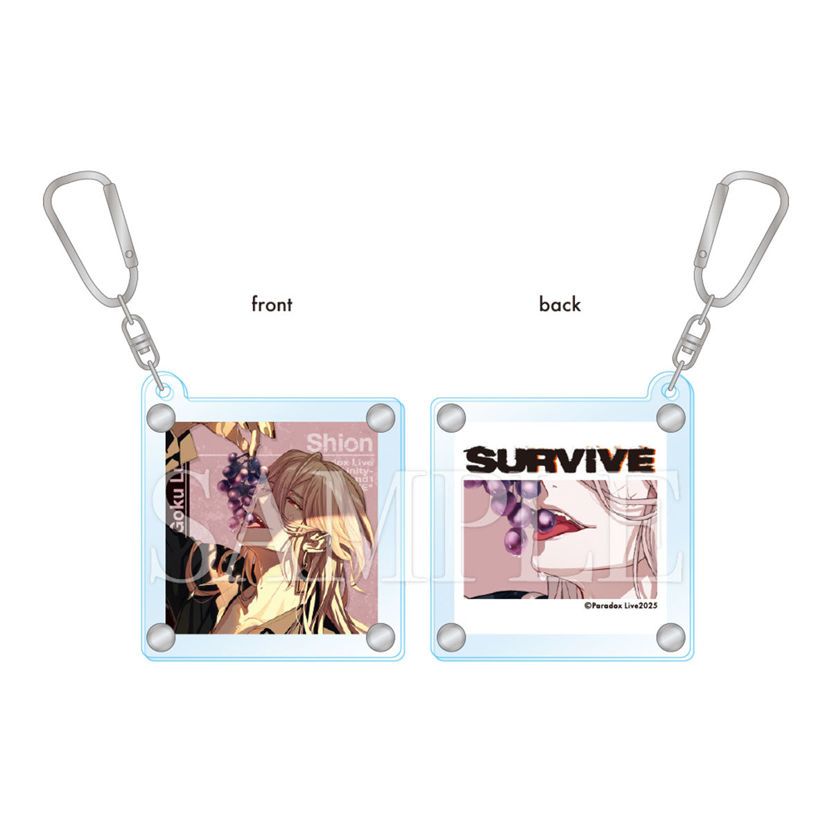 Paradox Live SURVIVE カラビナ付きキーホルダー – GCRESTORE ジーク
