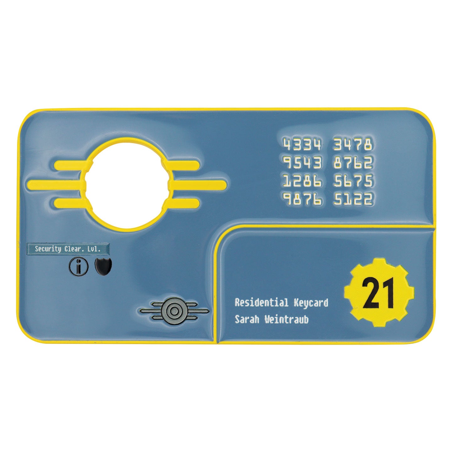 予約商品】Fallout セキュリティキーカード Vault 21 レプリカ