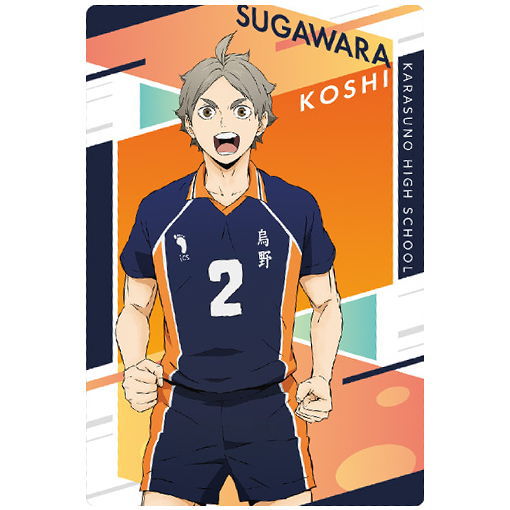 Haikyuu!! Wafer [11.Koshi Sugawara (Character Card)] – toysantajp