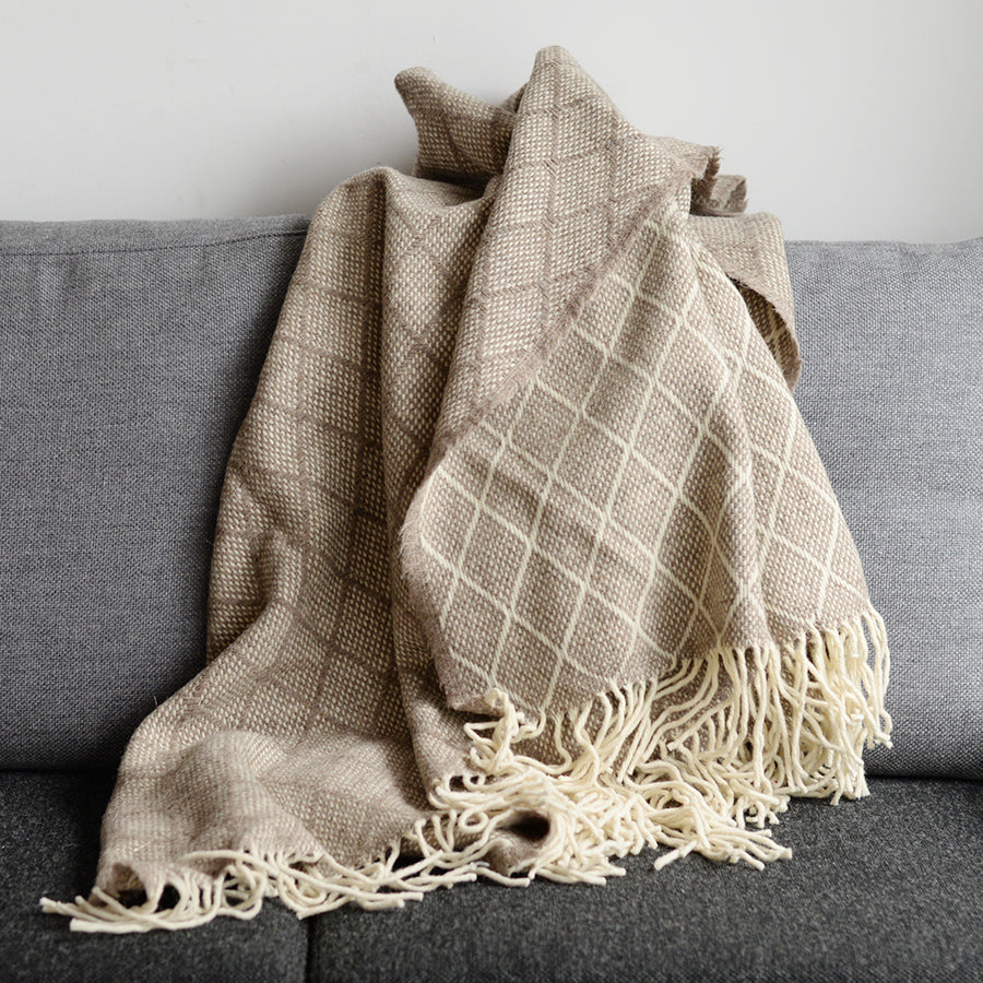 シ・コラサォン ウールブランケット Calcada Beige | 北欧家具 北欧