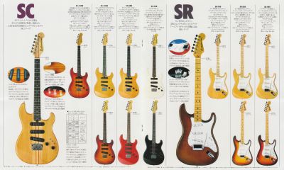 Yamaha electric guitars catalog 1979