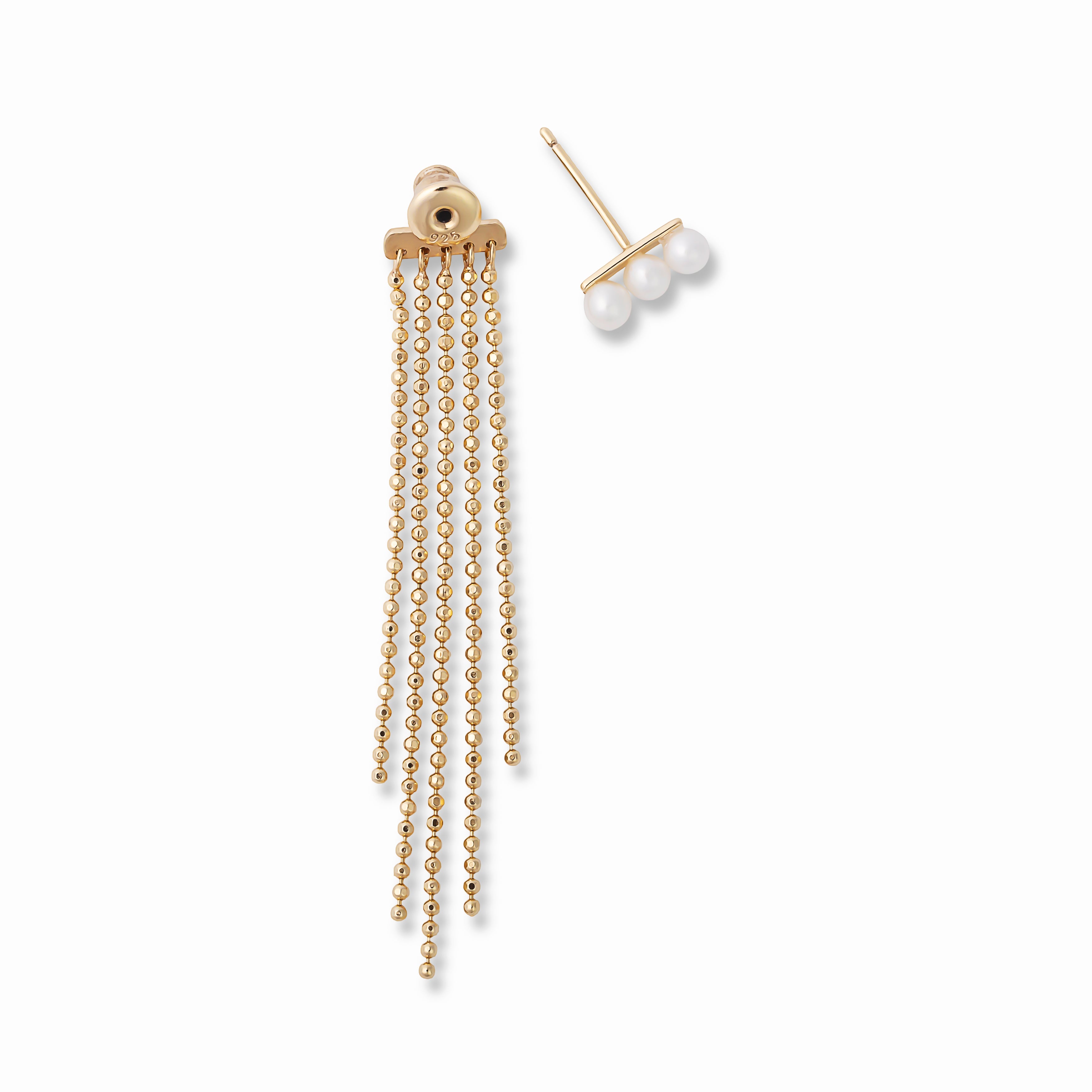 link】シャンデリアチェーンピアス gold – h..Online Store