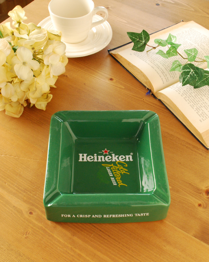 イギリスヴィンテージ雑貨、Heineken(ハイネケン)のアッシュトレイ