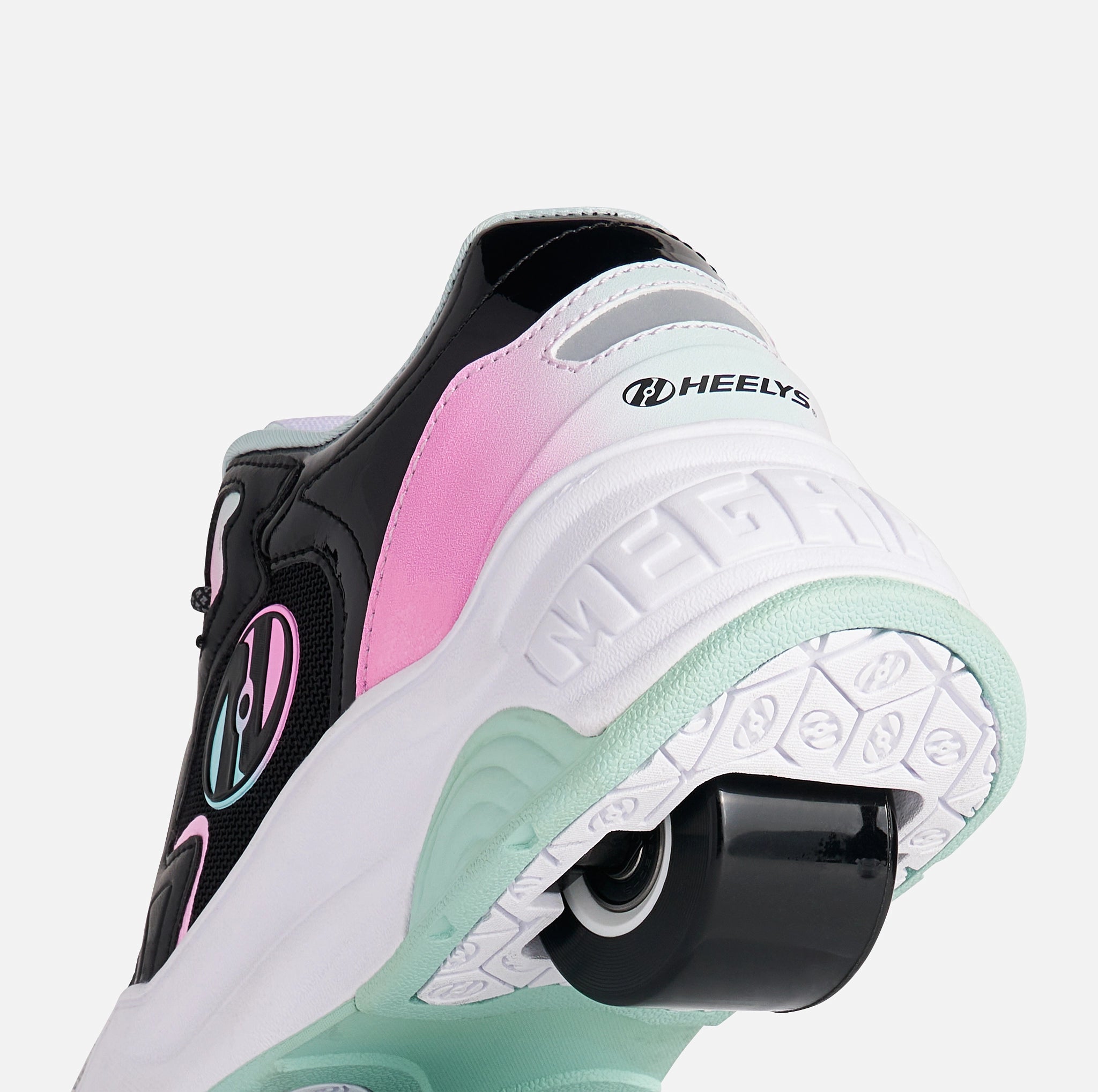 Mega Pro | Black, Pink & Blue | Heelys