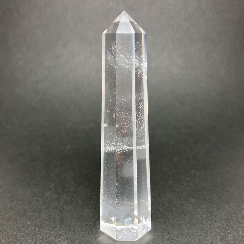 水晶ポイント（エンジェルラダー入り）約150g No,3099｜置物/彫り物