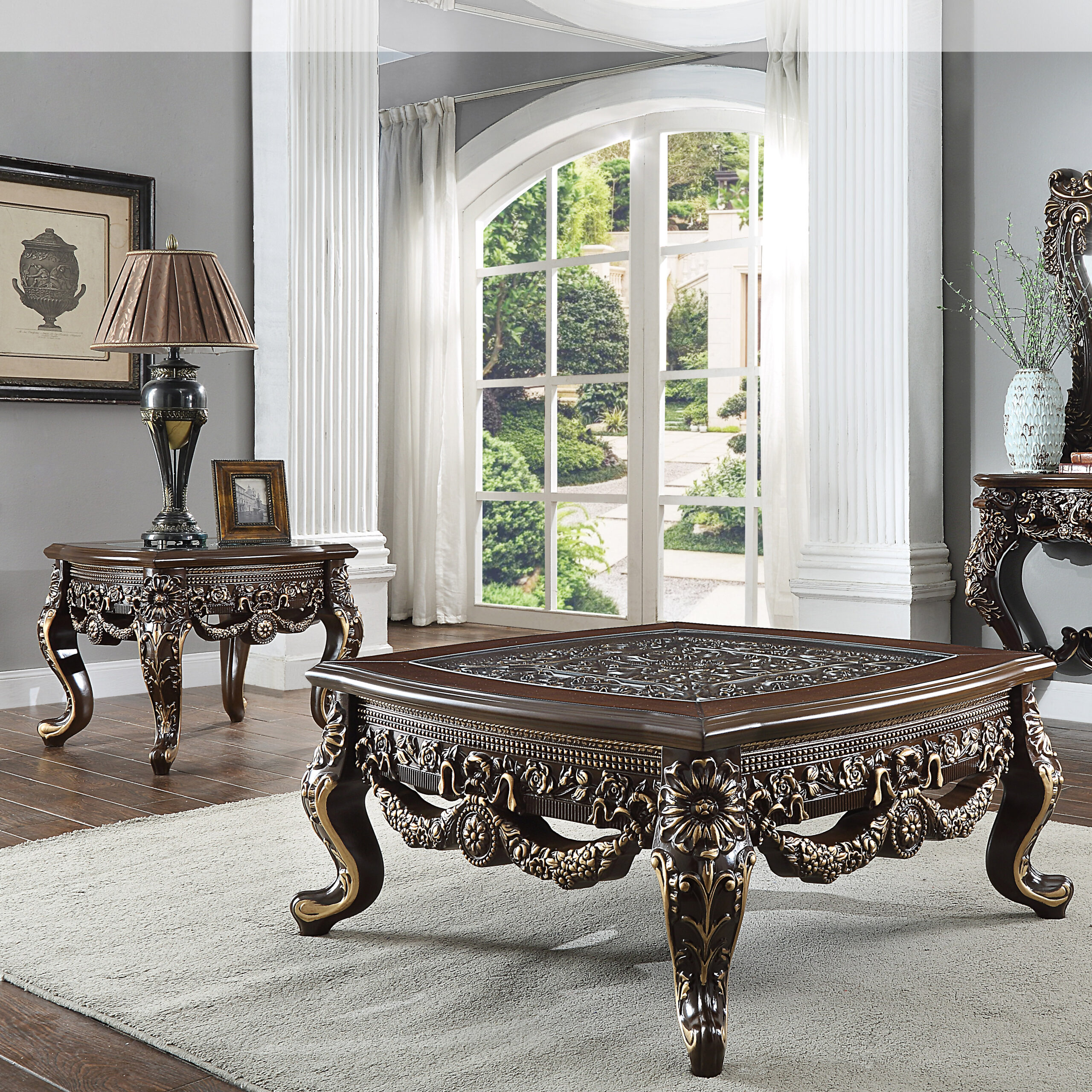 HD-905 C – 3PC COFFEE TABLE SET – Homey Design Inc.