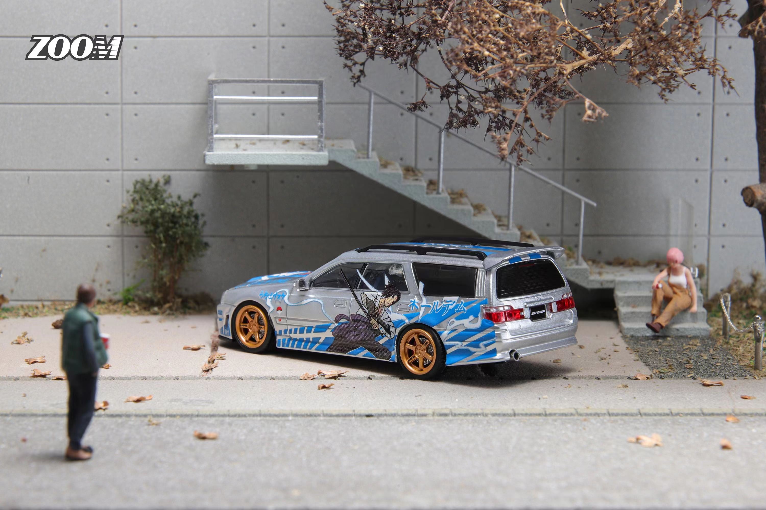 Zoom 1:64 Nissan Stagea 260RS Silver Blue – Horizon Diecast